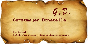 Gerstmayer Donatella névjegykártya